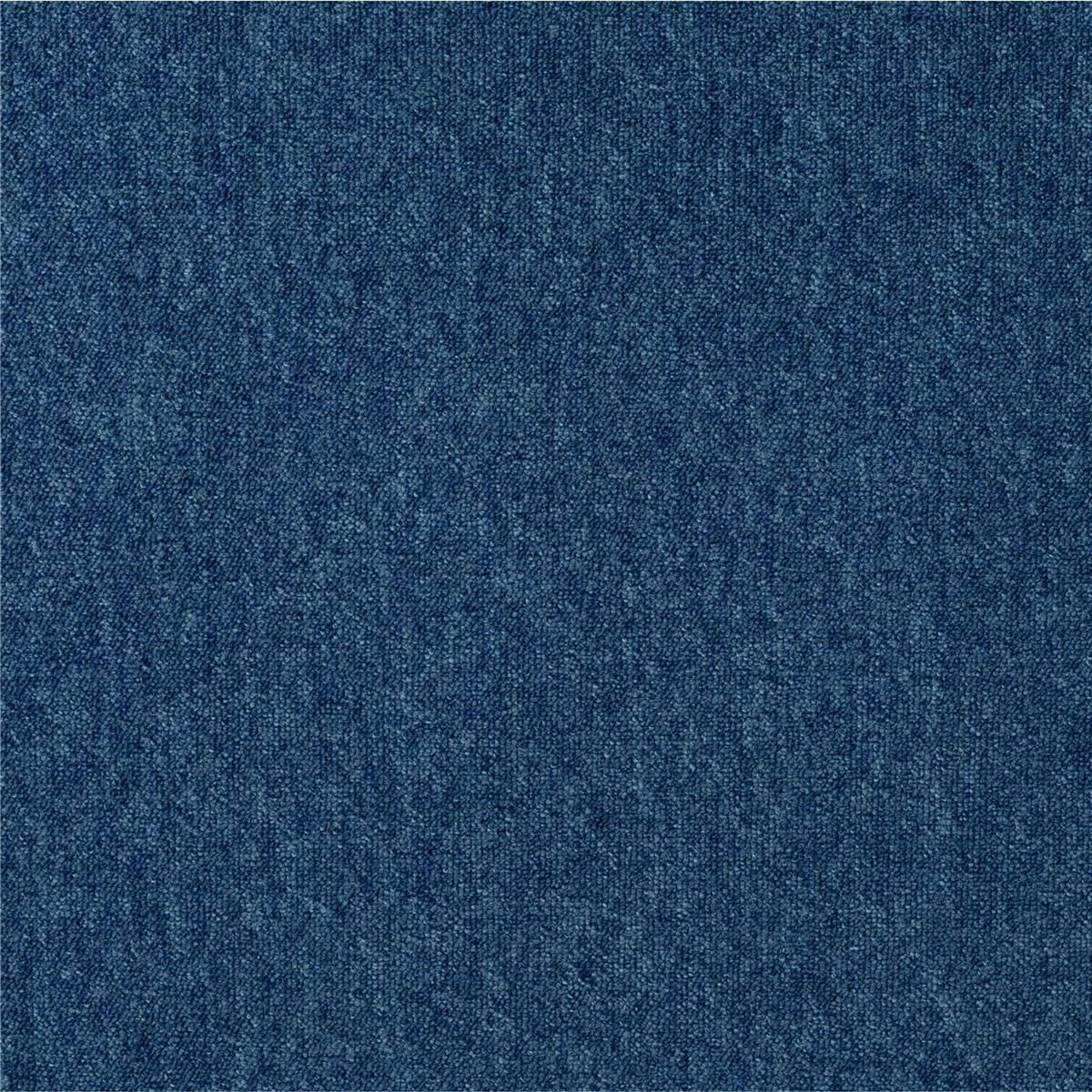 Teppichfliesen 50 x 50 cm NEAPEL SL Schlinge Dunkelblau 840 uni